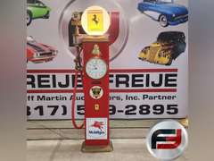 THE OLDTIMER PETROLEUM GAS PUMP, WITH ETHYL GASONLINE CORPORATION, MOBILGAS