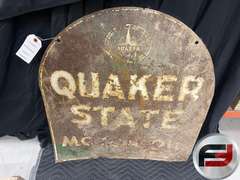 QUAKER STATE SIGN 28”X24” DOUBLE SIDED
