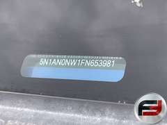 2015 NISSAN XTERRA PRO-4X VIN: 5N1AN0NW1FN653981 4WD