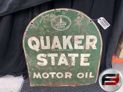 QUAKER STATE SIGN 28”X24” DOUBLE SIDED