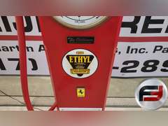 THE OLDTIMER PETROLEUM GAS PUMP, WITH ETHYL GASONLINE CORPORATION, MOBILGAS