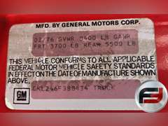 1976 CHEVROLET  K20 CUTOM DELUXE 4X4 PICKUP VIN: CKL246F388434