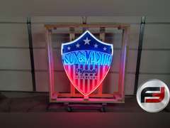 SOX & MARTIN TIN NEON SIGN, 35" X 48", NEW