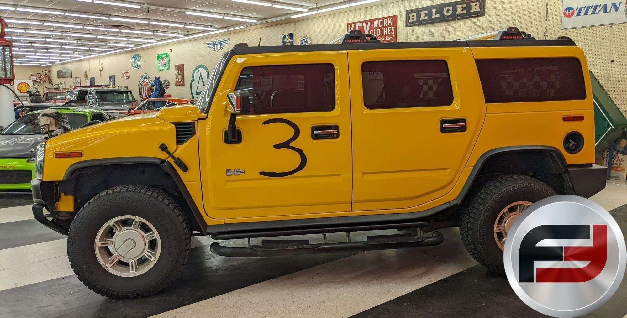 2003 HUMMER H2 ZOMBIE LAND SUV VIN: 5GRGN23U83H101009 - Freije