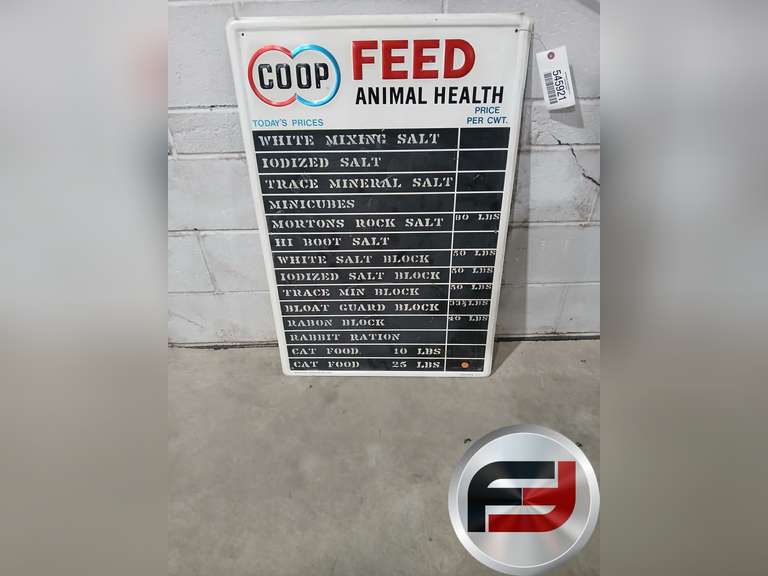 24"X36" CO-OP FEED METAL SIGN