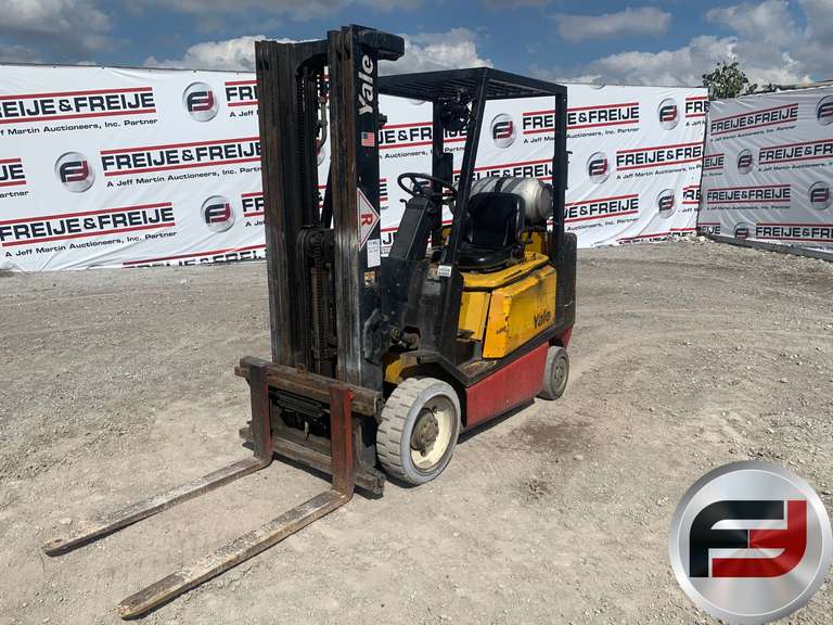 YALE GTC050 4650 LB CUSHION TIRE FORKLIFT SN: E187V03602U