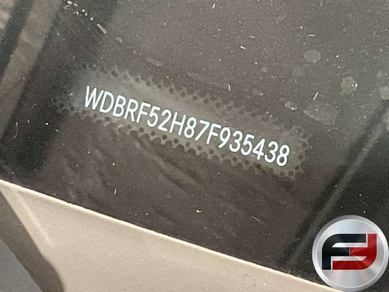 2007 MERCEDES-BENZ C-CLASS C230 4D SEDAN VIN: WDBRF52H87F935438