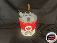 1940S TEXACO OIL RADIATOR SERVICE WATER CAN, TEXACO MOTOR OIL