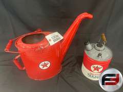 1940S TEXACO OIL RADIATOR SERVICE WATER CAN, TEXACO MOTOR OIL