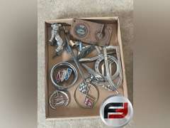 FLAT OF MISC HOOD EMBLEMS AND BADGES