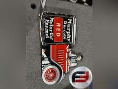 DOUBLE SIDED WALL HANGING MURPHY DA-COTE MOTORGAR ENAMEL SIGN