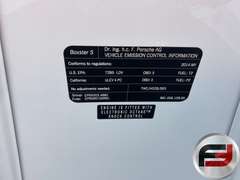 2014 PORSCHE BOXSTER S VIN: WP0CB2A88ES140767 CONVERTIBLE COUPE