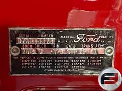 1957 FORD FAIRLANE VIN: D7KC159787