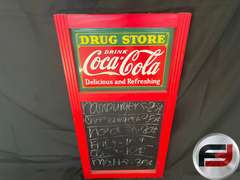 COCA-COLA CHALKBOARD SIGN, 18" X 14.25"