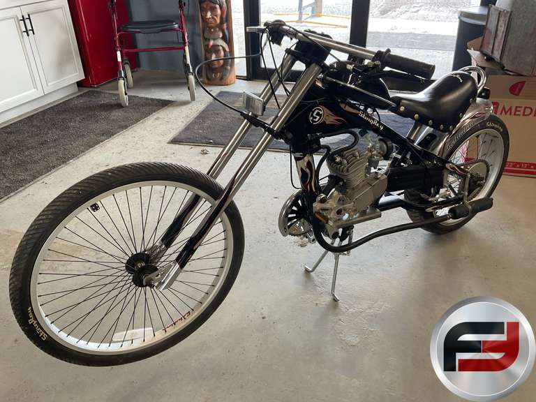 SCHWIN STING RAY ORANGE COUNTY CHOPPERS BICYCLE WITH GAS MOTOR
