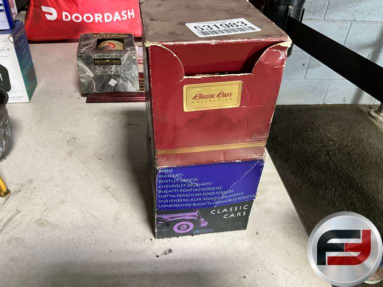 2 BOXES OF VINTAGE CAR POST CARDS