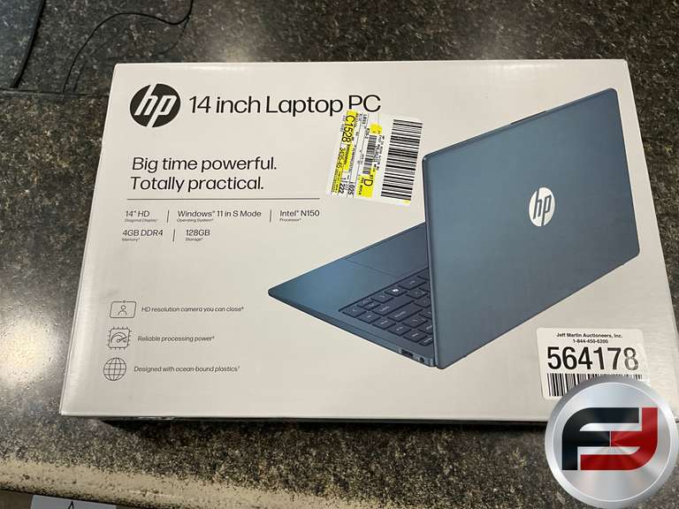 14” HD,HP LAPTOP,WINDOWS 11,INTELN150,4GB DDR4,128GB,PROCEEDS TO BENEFIT PINK RIBION FOUNDATION