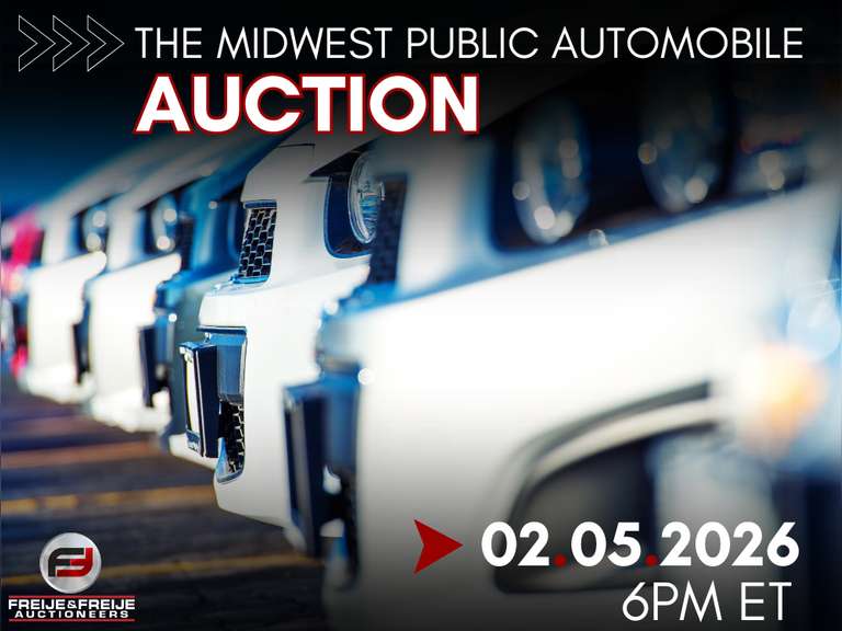 MIDWEST PUBLIC AUTOMOBILE AUCTION FEATURING VEHICLES, UTV'S - FEBRUARY 5TH @ 6 PM ET