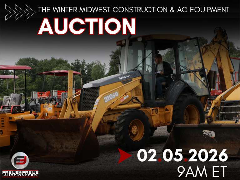 THE WINTER MIDWEST CONSTRUCTION & AG EQUIPMENT AUCTION - FEBRUARY 5TH @ 9 AM ET