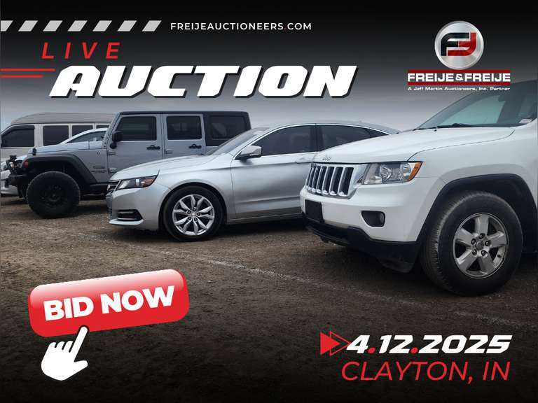 MIDWEST PUBLIC AUTOMOBILE AUCTION FEATURING VEHICLES, UTV'S - APRIL 12TH @ 12 PM ET