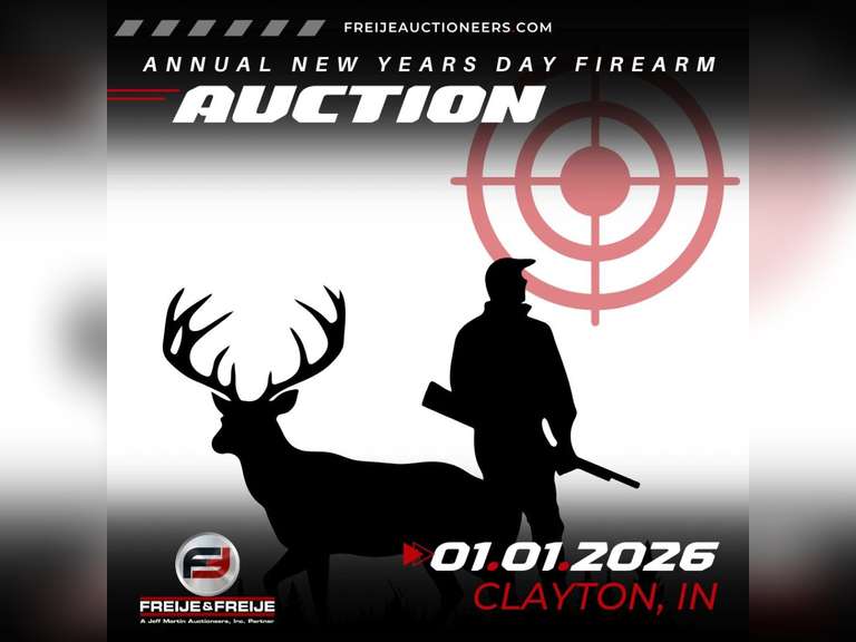 ANNUAL NEW YEARS DAY FIREARM AUCTION JANUARY 1ST 2026 @ 10 AM ET