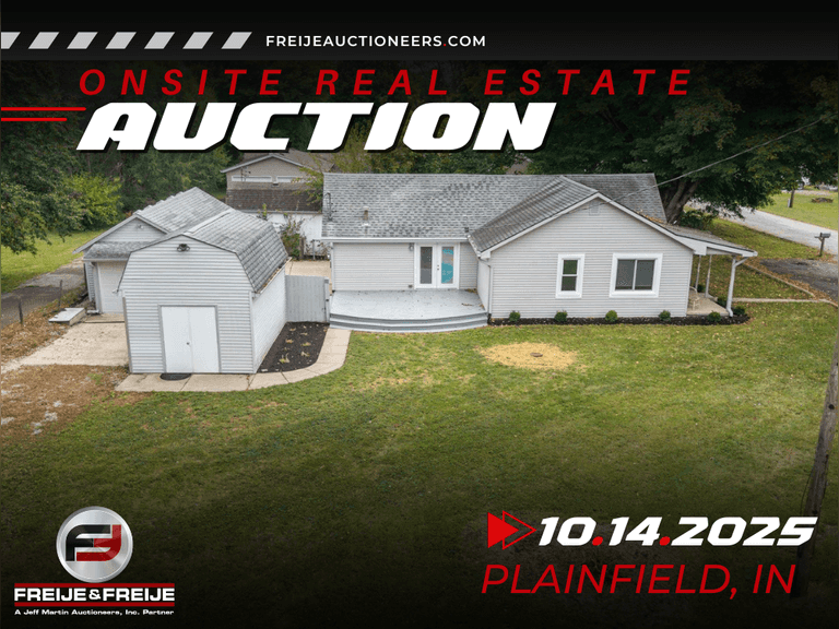 ONSITE REAL ESTATE AUCTION - OCTOBER 14TH @ 6:30 PM - 3336 SHORT STREET, PLAINFIELD, IN 46168