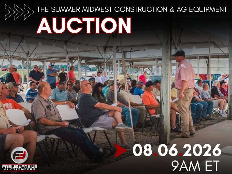 THE SUMMER MIDWEST CONSTRUCTION & AG EQUIPMENT AUCTION - AUGUST 6TH @ 9 AM ET