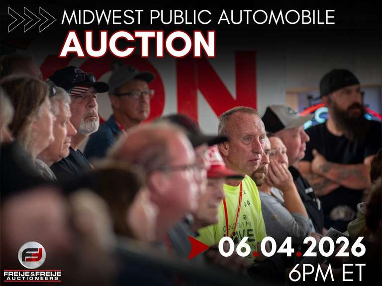 MIDWEST PUBLIC AUTOMOBILE AUCTION FEATURING VEHICLES, UTV'S - JUNE 4TH @ 6 PM ET
