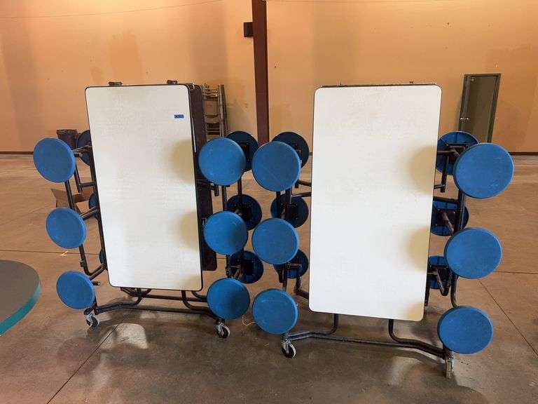 2 student fold-up lunch Tables