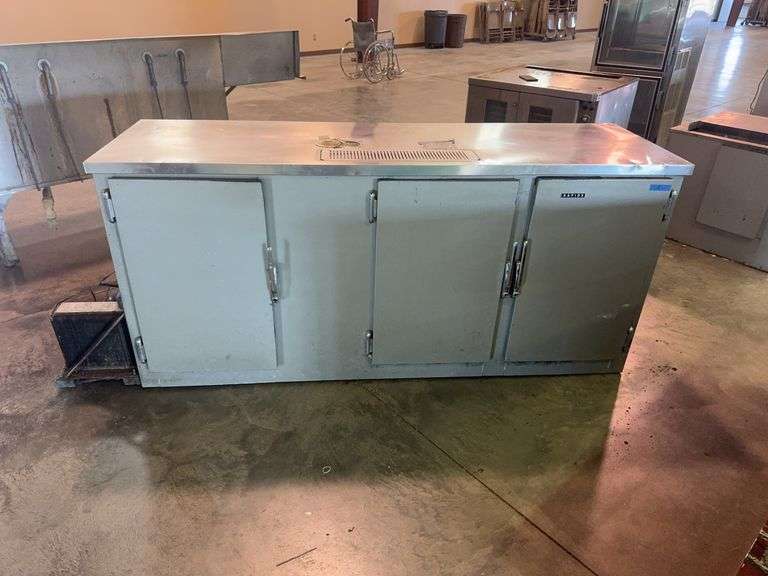 Rapids 3-door stainless keg beer Cooler, unknown working condition