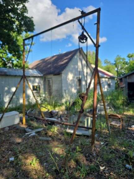 Pipe A-Frame, 11'6" wide x 12'6" tall (chain hoist not included)