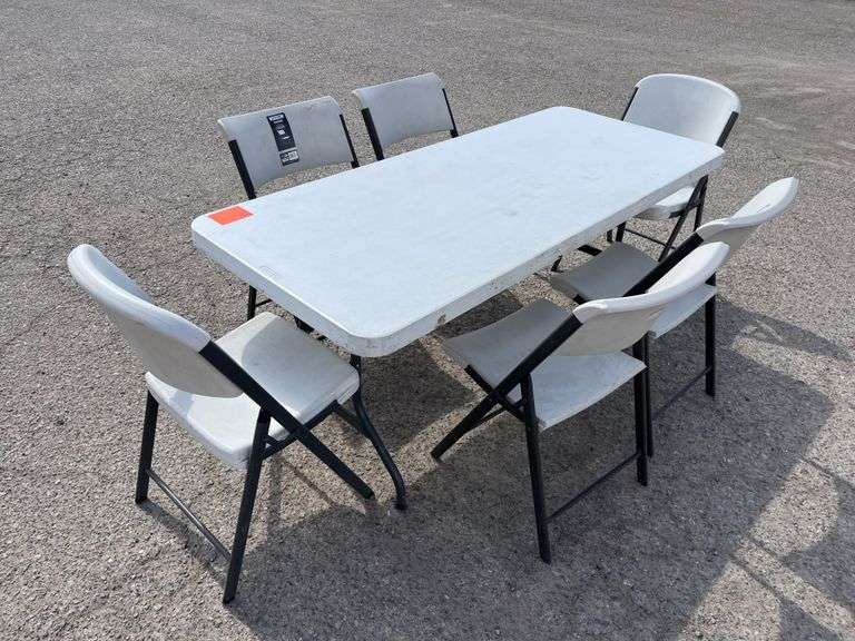 (7)pc - Lifetime Table and Chairs ( All Nice )