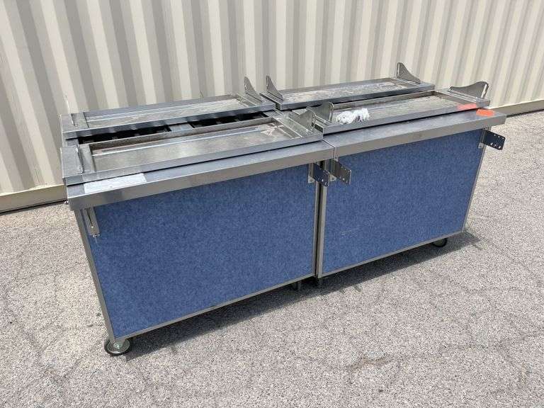 Rolling Food Tray Serving Cart -E