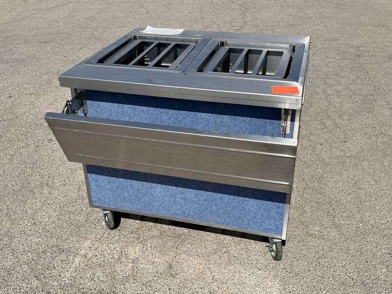 Rolling Food Tray Serving Cart -F