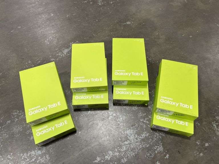 Lost & Found - Aprx(9) Galaxy Tab E Tablets in Box