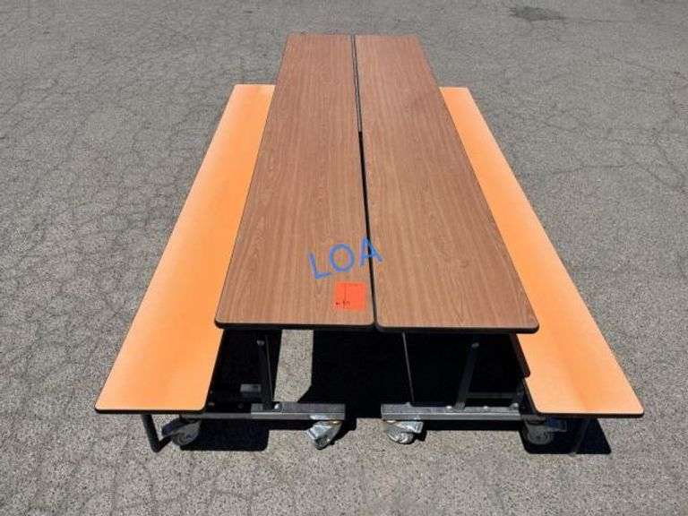 School Surplus- 8FT Folding Dinning Table -D