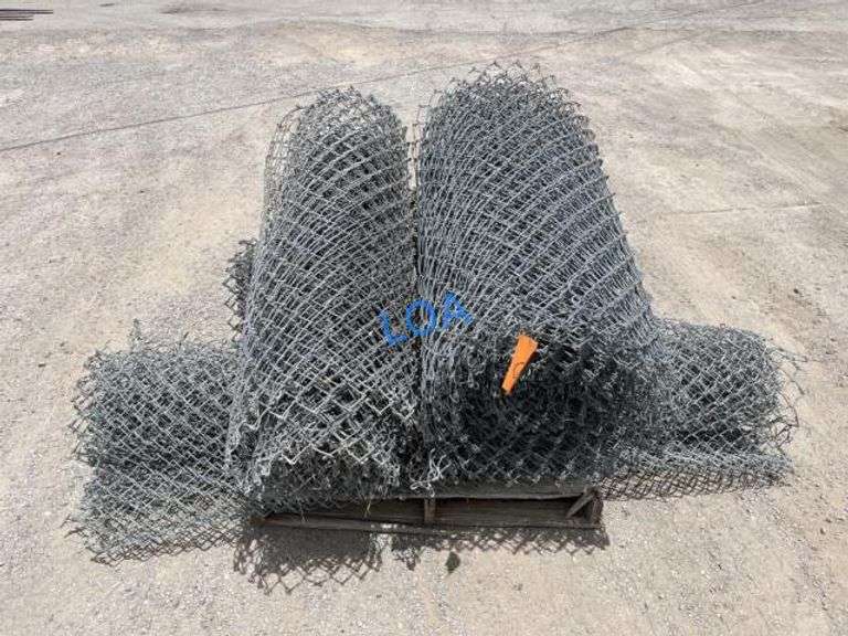 Pallet- (4) Rolls of Chain Link Fencing -G