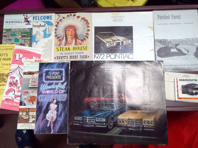 OLD AMUSEMENT PARK FLYERS, DISNEYLAND, KNOTT'S BERRY FARM AND MORE