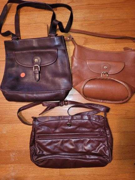 Lot of 3 Leather Purses, Etienne Aigner