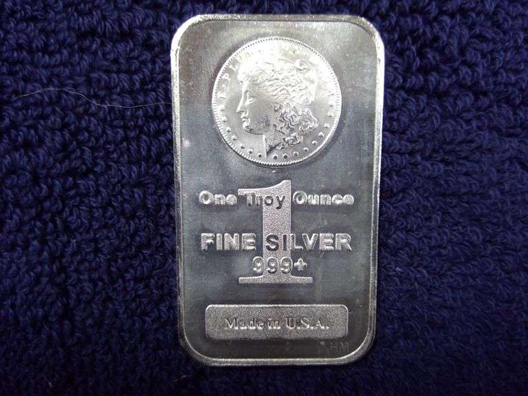 ONE TROY OUNCE FINE SILVE .999 BAR