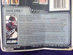1988 Hasbro G.I. Joe Snake Eyes