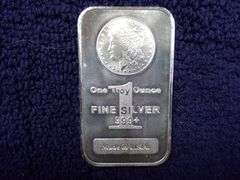 ONE TROY OUNCE FINE SILVE .999 BAR