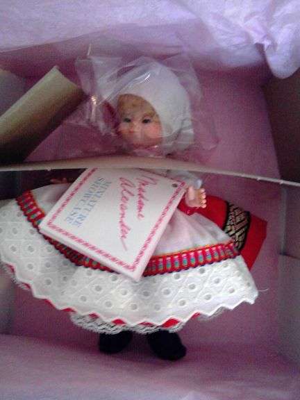 2 Madame Alexander Dolls in their boxes