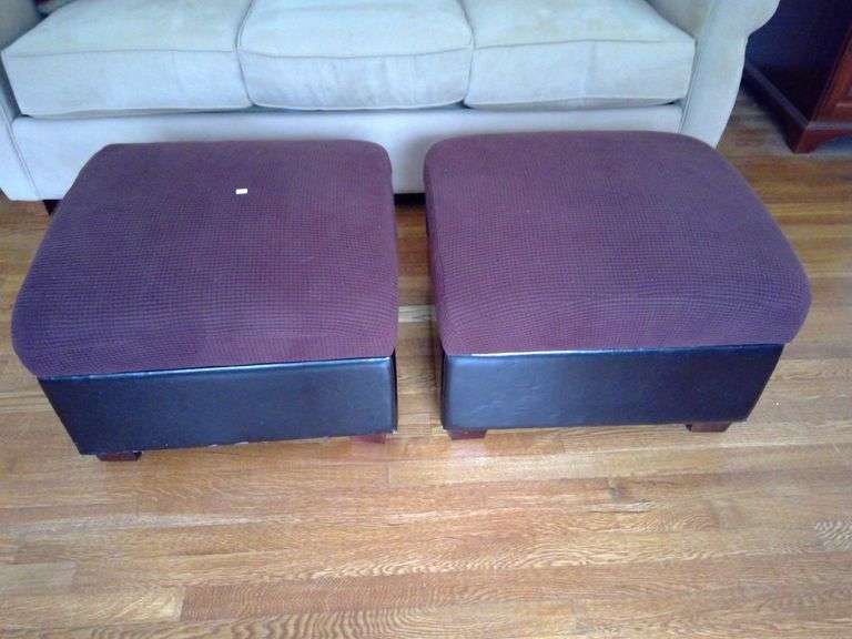 2 Storage Ottomans