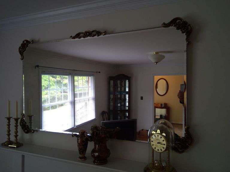 Large 54x30 Ornate Antique Mirror