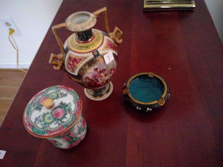 Antique Austrian Vase, Ashtray and more