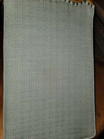 Mint Green Upholstered High Back Chair