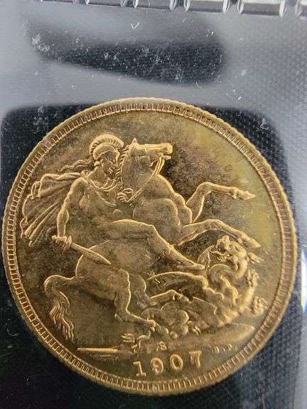 1907 Gold British Sovereign Coin