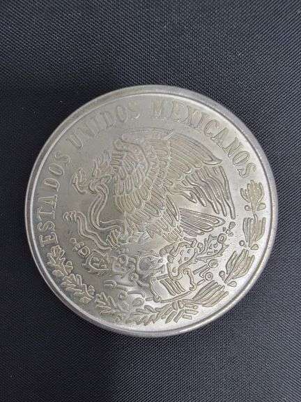 SILVER 1978 Mexican 100 Pesos coin, Morelos Coin
