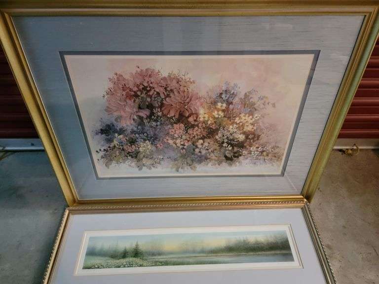 Mary Bertrand signed limited edition print and Arnold Alaniz signed print